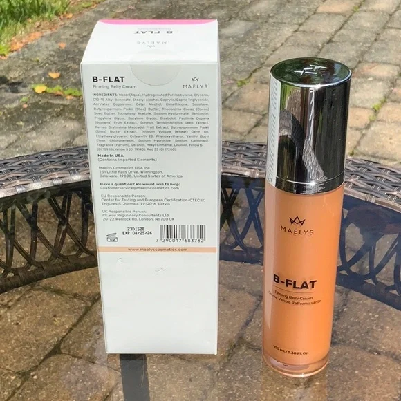 MAELYS B FLAT FIRMING BELLY CREAM, NEW IN BOX - Picture 3 of 5
